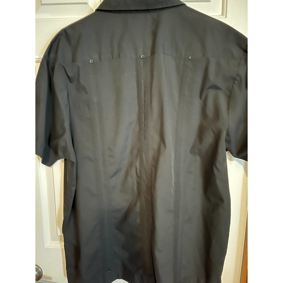 The Havanera Shirt Co. Men's Black Short Sleeve Button Front Shirt Size XXL - Picture 2 of 6